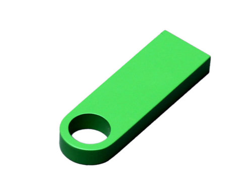 USB 2.0-флешка на 4 Гб с мини чипом и круглым отверстием, зеленый