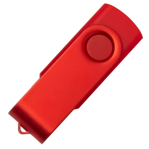 USB flash-карта DOT (16Гб), красный, 5,8х2х1,1см, пластик, металл (красный)