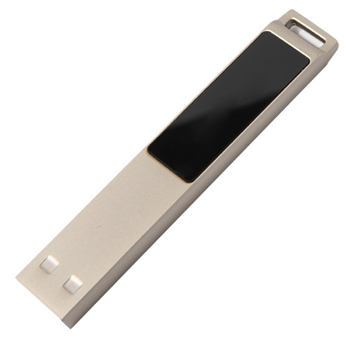 USB flash-карта LED с белой подсветкой (8Гб) (серебристый)
