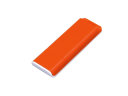 Флешка прямоугольной формы, оригинальный дизайн, двухцветный корпус, 32 Гб, оранжевый/белый