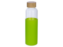 Бутылка для воды стеклянная Refine, в чехле, 550 мл, зеленое яблоко