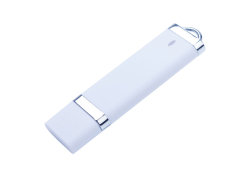 USB-флешка на 32 ГБ с покрытием soft-touch Орландо,  белый
