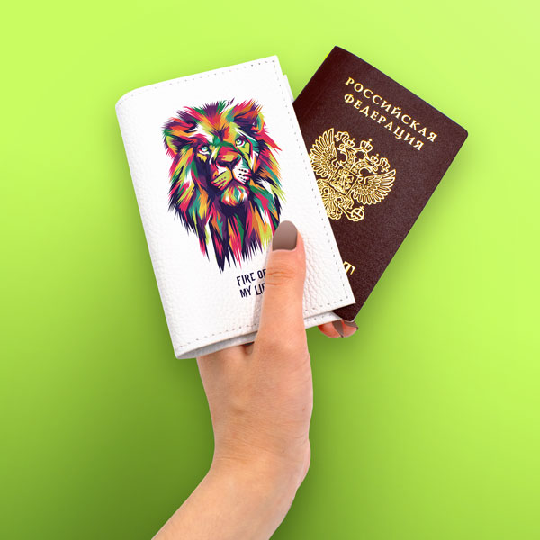 Кожаные обложки на паспорт с печатью