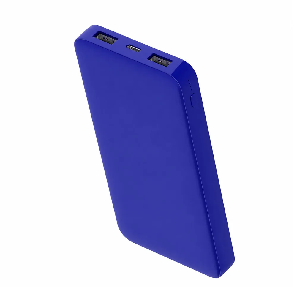 Внешний аккумулятор Polus, 10000 Mah, софт-тач покрытие, синий