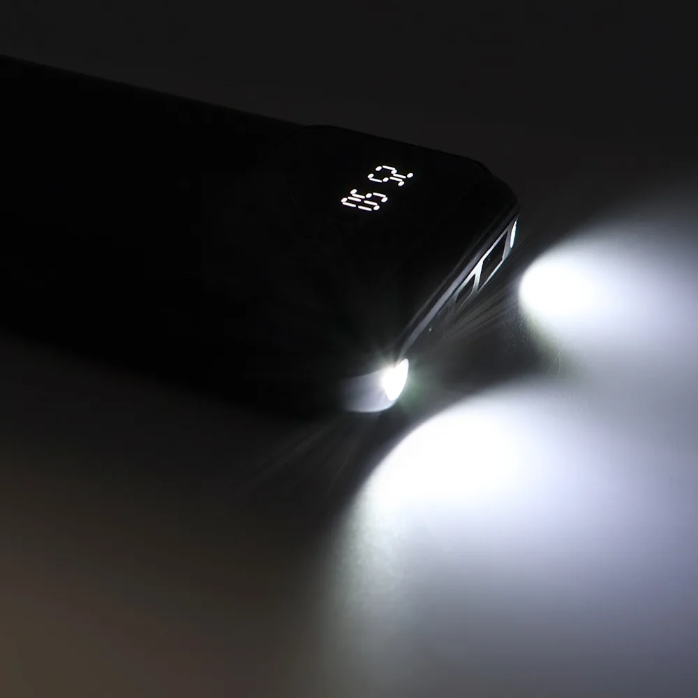 Внешний аккумулятор Dorado 10 000 mAh с фонариком, черный