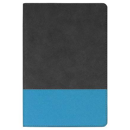 Ежедневник Flexy Treviso Nuba Sand Color А5, серый/голубой, недатированный, в гибкой обложке