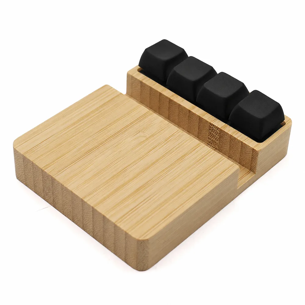 Беспроводное зарядное устройство ClickPad (10W) в виде подставки для телефона, с клавишами анти-стресс, черный