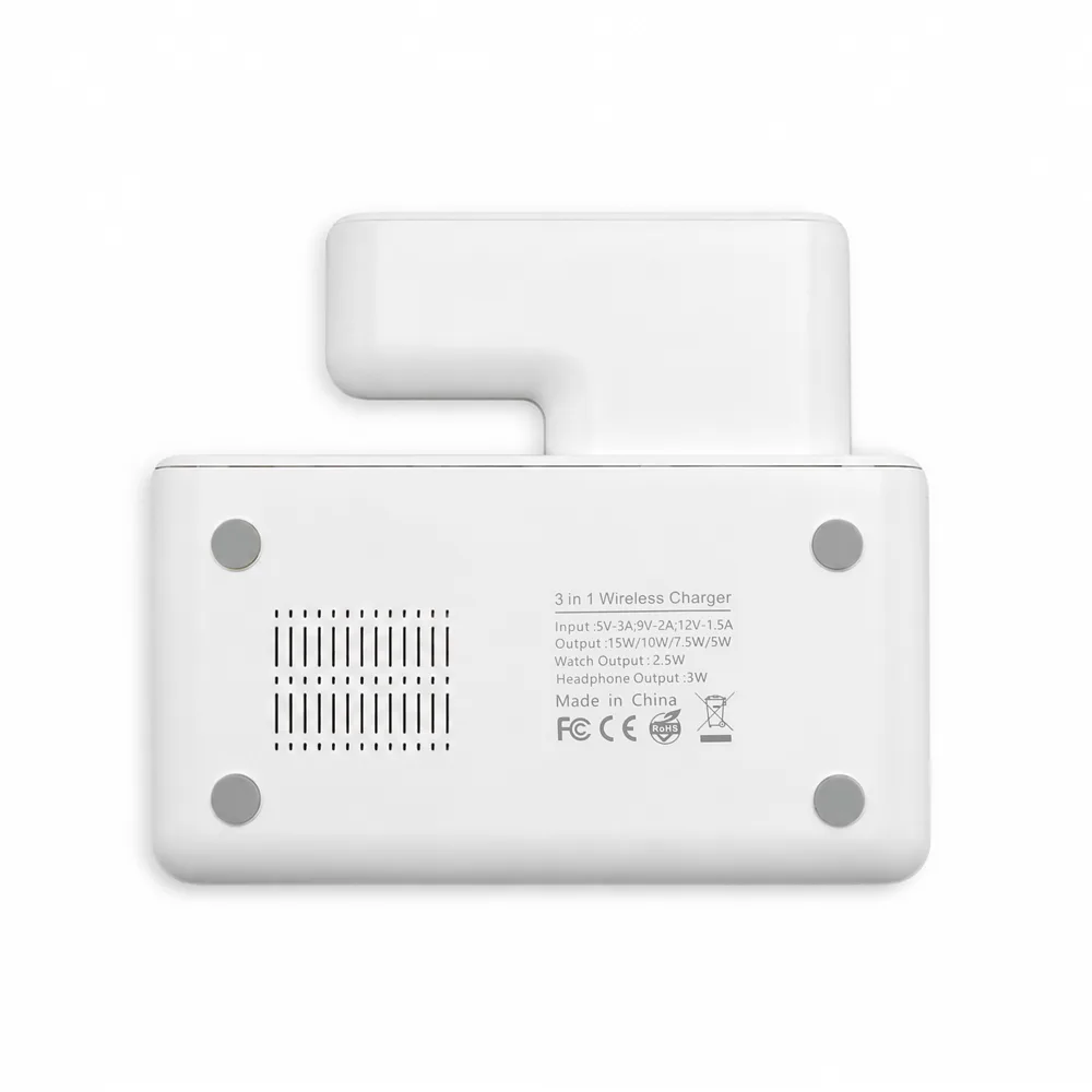 Беспроводное мультизарядное устройство Syntra 15W (3в1), белый