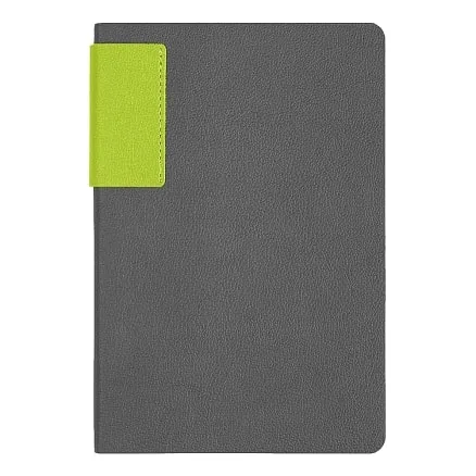 Ежедневник Flexy Star Sivilia Grey Edition Color А5, серо-салатовый, недатированный в гибкой обложке