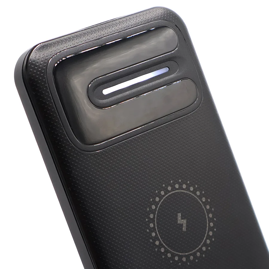 Внешний аккумулятор Odyssey, 10000 mAh с беспроводной зарядкой, черный