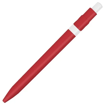 Ручка шариковая пластиковая Ravena Color, красная/белая