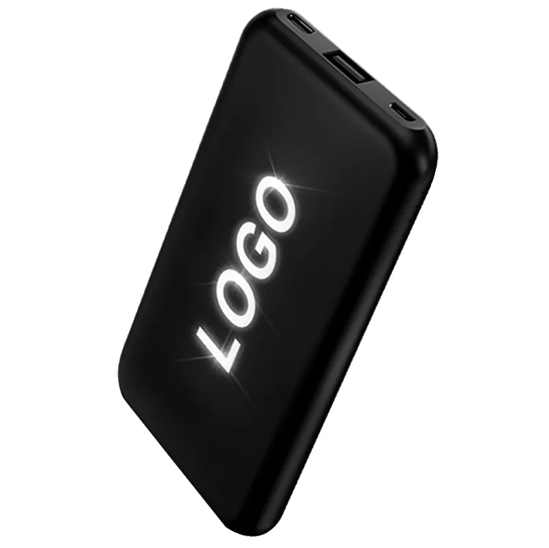 10000 mAh с подсветкой гравировки, черный