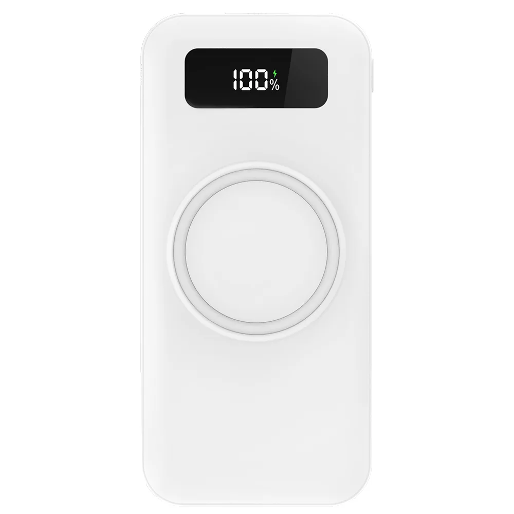 Внешний аккумулятор Authority с беспроводной зарядкой (5W), 10000 mAh, белый