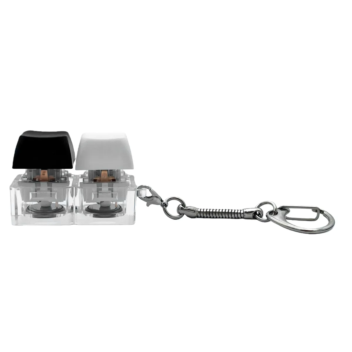 Брелок KeyDuo с LED подсветкой (фонарик), чёрно-белый