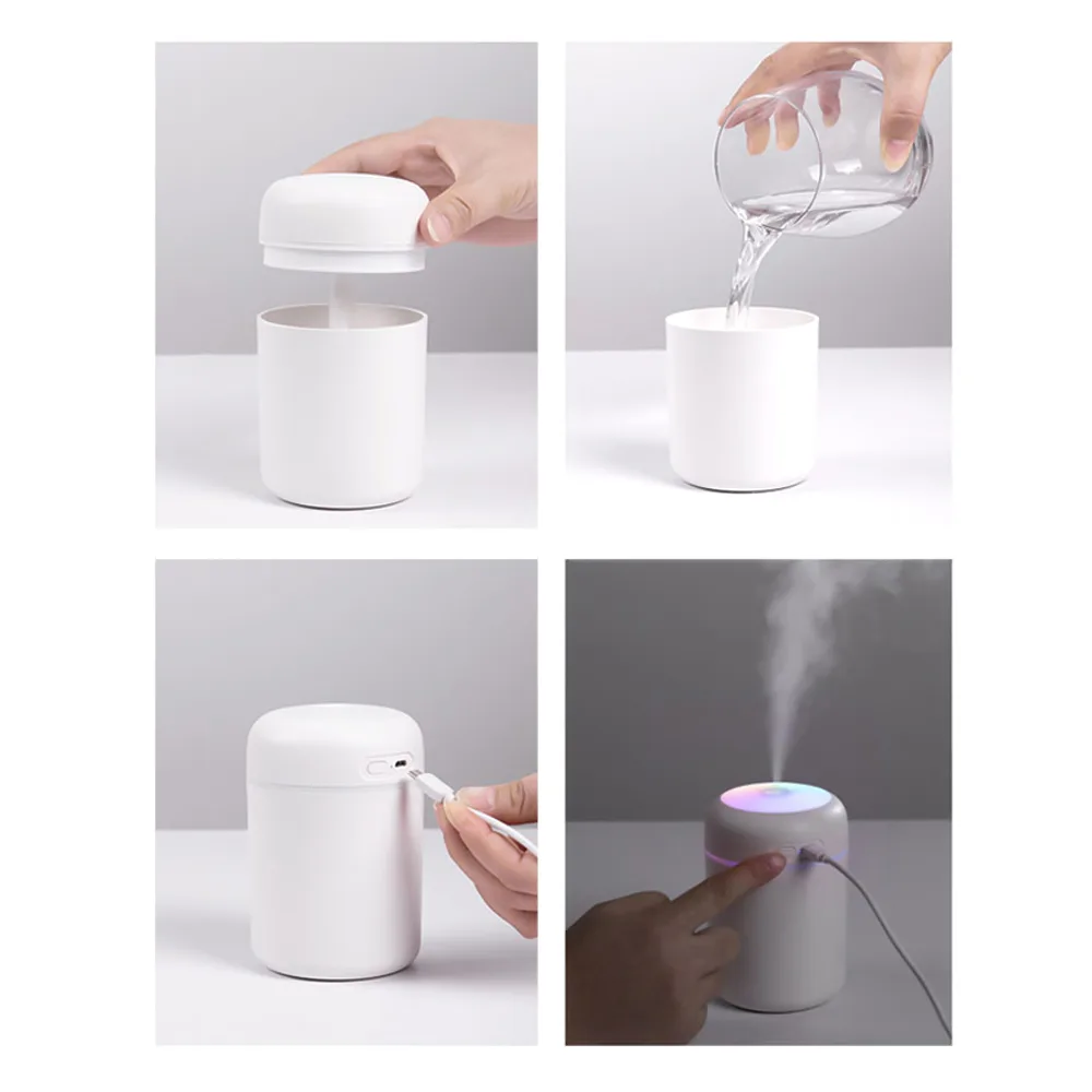 Светодиодный USB увлажнитель Aroma, белый