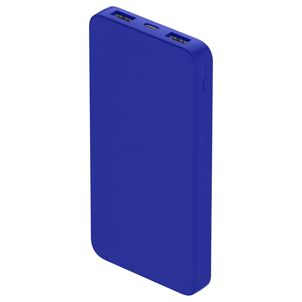 10000 Mah, софт-тач покрытие, синий