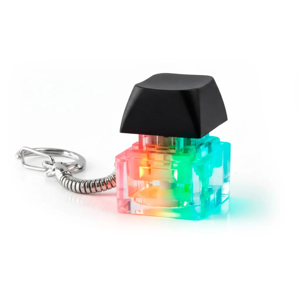 Брелок PUSH ME с LED подсветкой (фонарик)