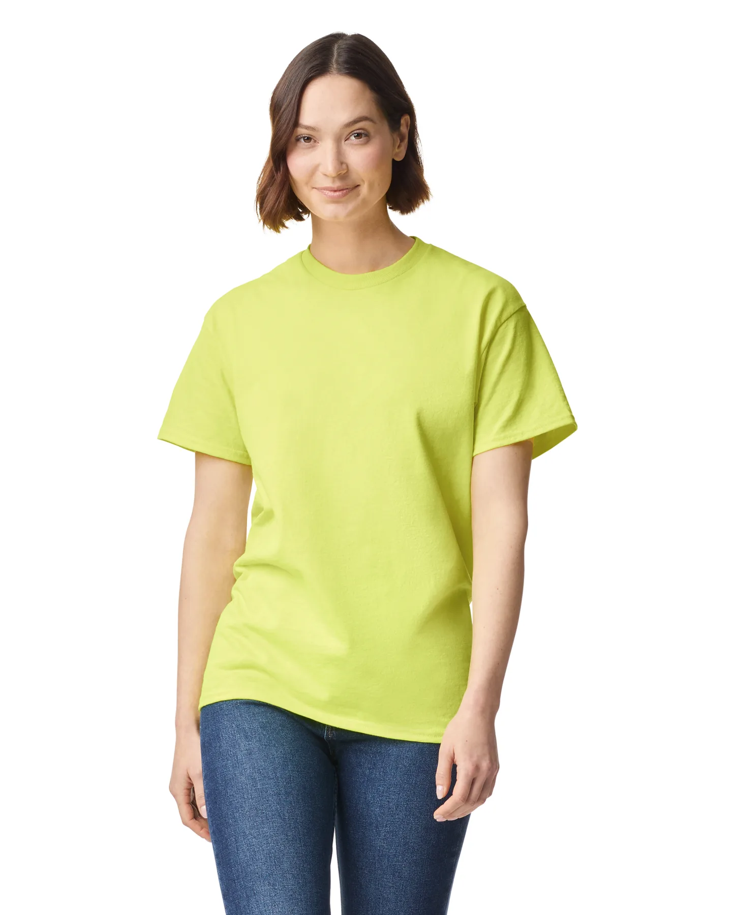 Футболка ULTRA COTTON, ЖЕЛТЫЙ НЕОН M