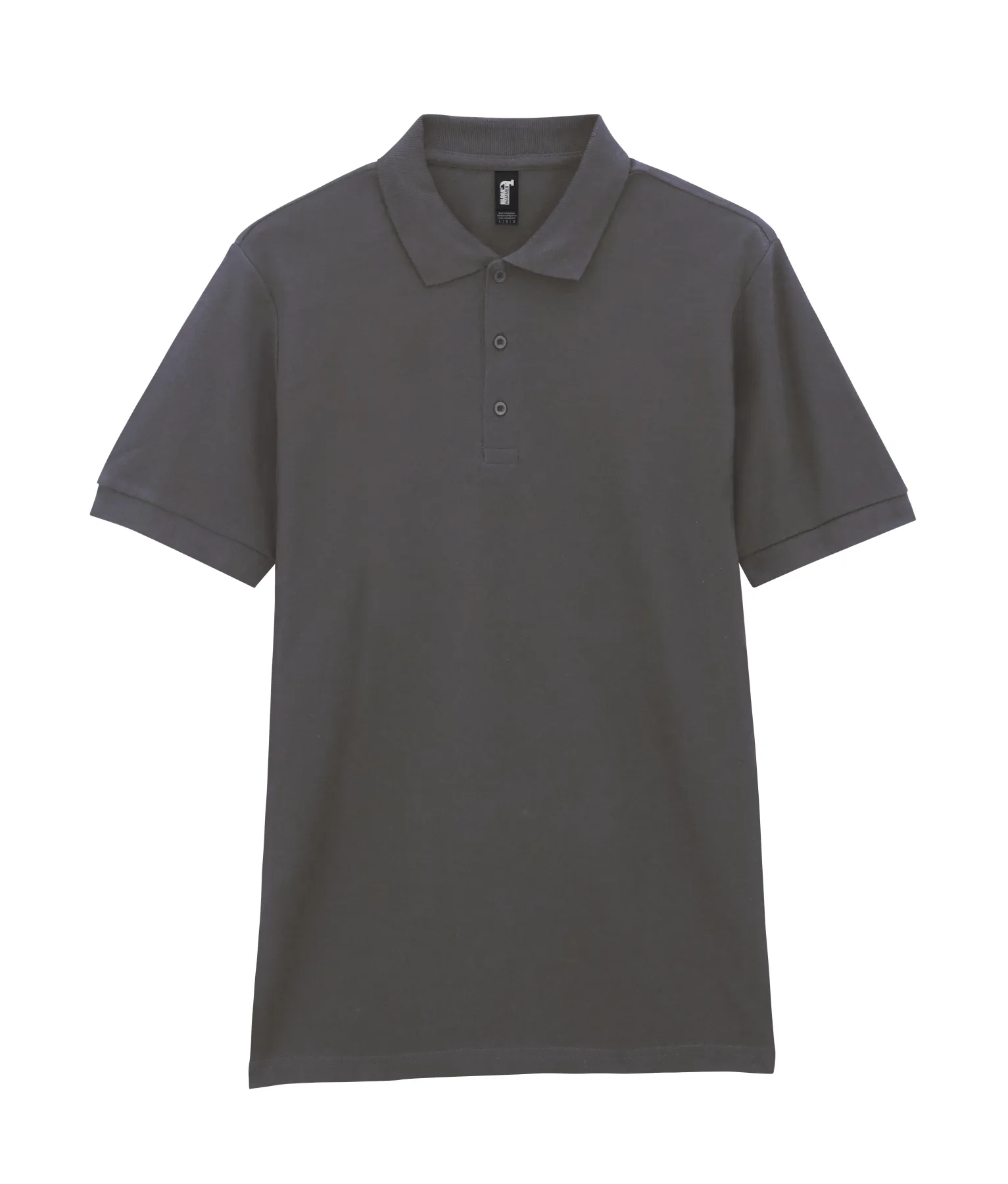 Футболка поло PREMIUM COTTON ADULT DOUBLE PIQUE, ГРАФИТОВЫЙ XL