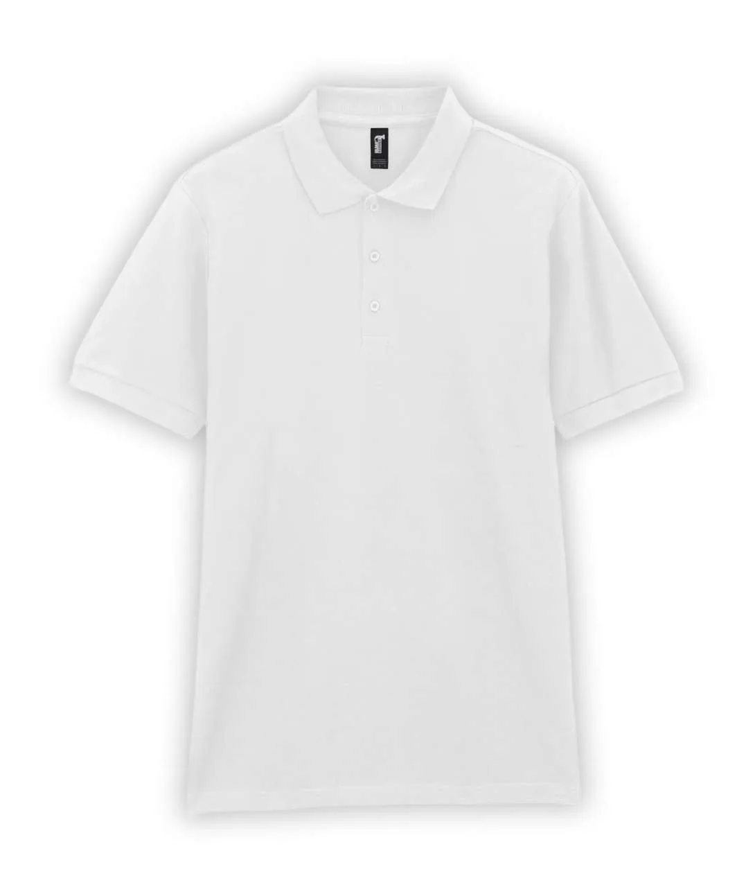 Футболка поло PREMIUM COTTON ADULT DOUBLE PIQUE, БЕЛЫЙ S