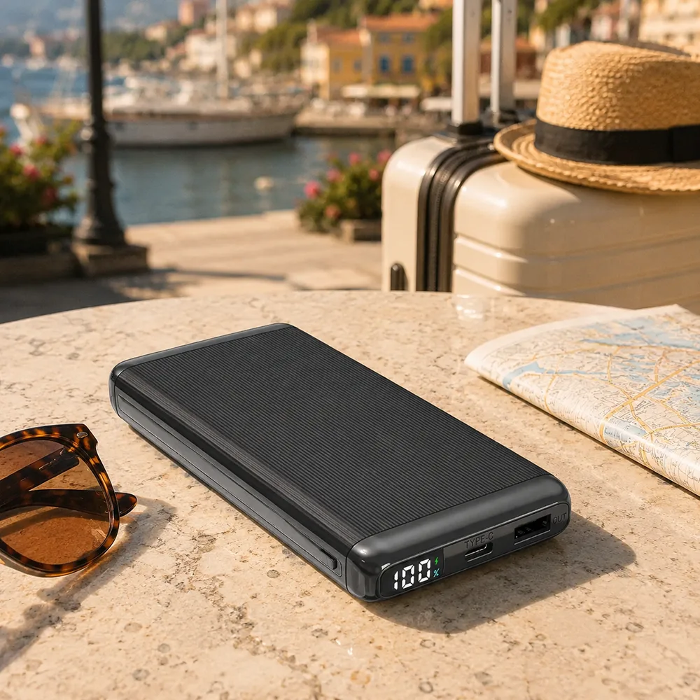 Внешний аккумулятор Orvex c быстрой зарядкой (до 22, 5W), 10000 mAh, черный