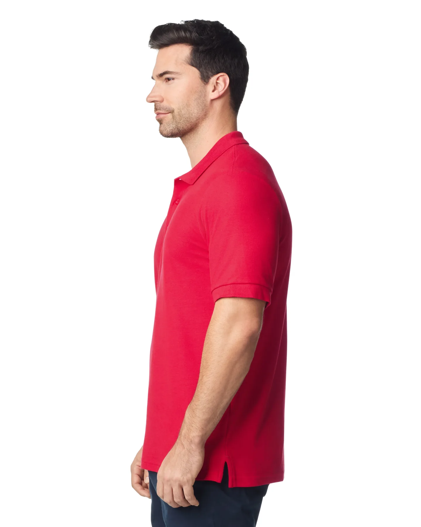 Футболка поло PREMIUM COTTON ADULT DOUBLE PIQUE, КРАСНЫЙ S
