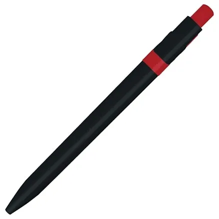 Ручка шариковая пластиковая Ravena Color, черная/красная