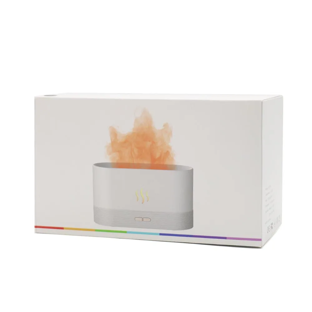 Светодиодный USB увлажнитель-ароматизатор Flame RGB, белый