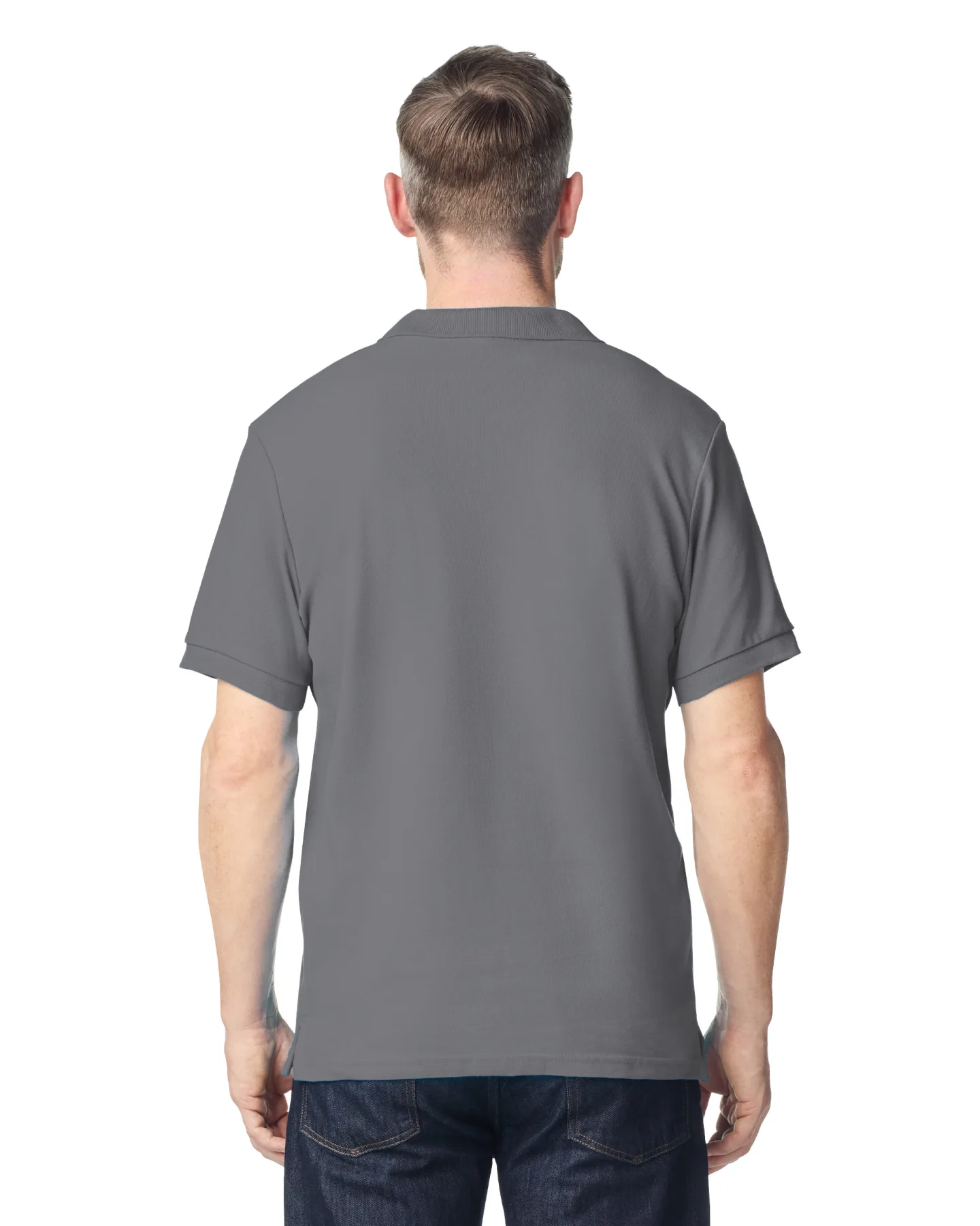 Футболка поло PREMIUM COTTON ADULT DOUBLE PIQUE, ГРАФИТОВЫЙ S