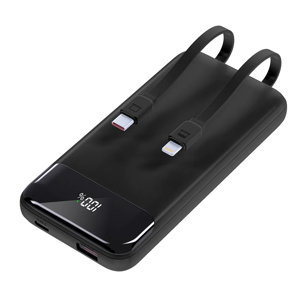 Внешний аккумулятор Nero с быстрой зарядкой (до 22, 5W), 10000 mAh, чёрный