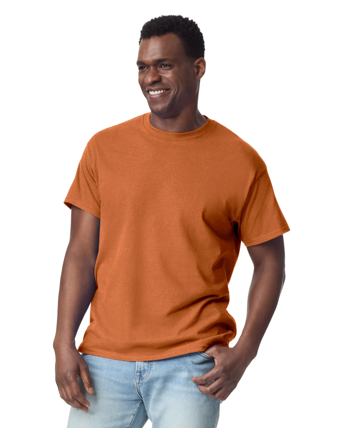 Футболка ULTRA COTTON, ОРАНЖЕВО-БЕЖЕВЫЙ 2XL
