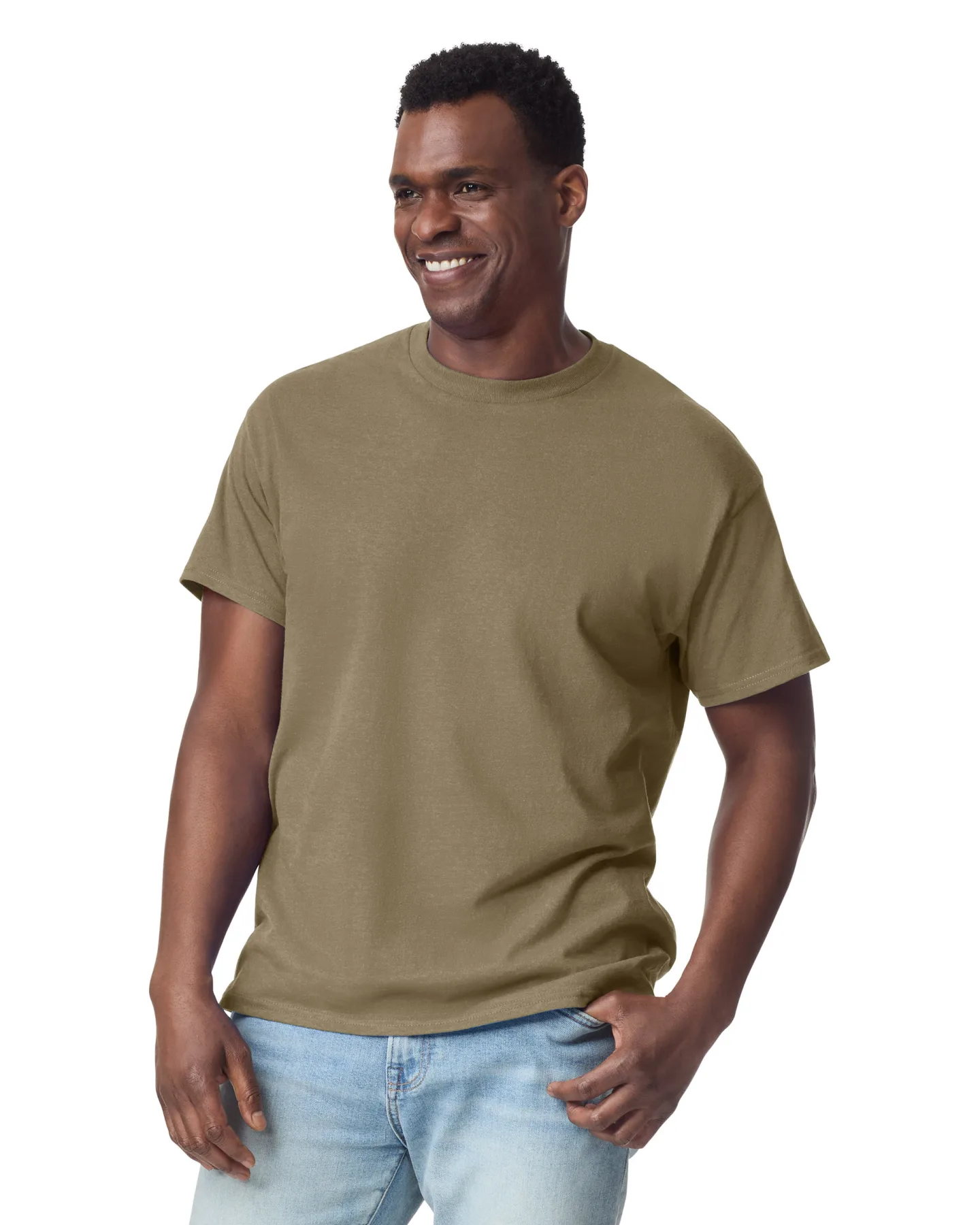 Футболка ULTRA COTTON, СЕРО-БЕЖЕВЫЙ M