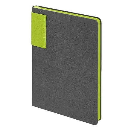 Ежедневник Flexy Star Sivilia Grey Edition Color А5, серо-салатовый, недатированный в гибкой обложке