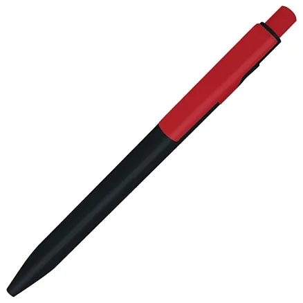 Ручка шариковая пластиковая Ravena Color, черная/красная