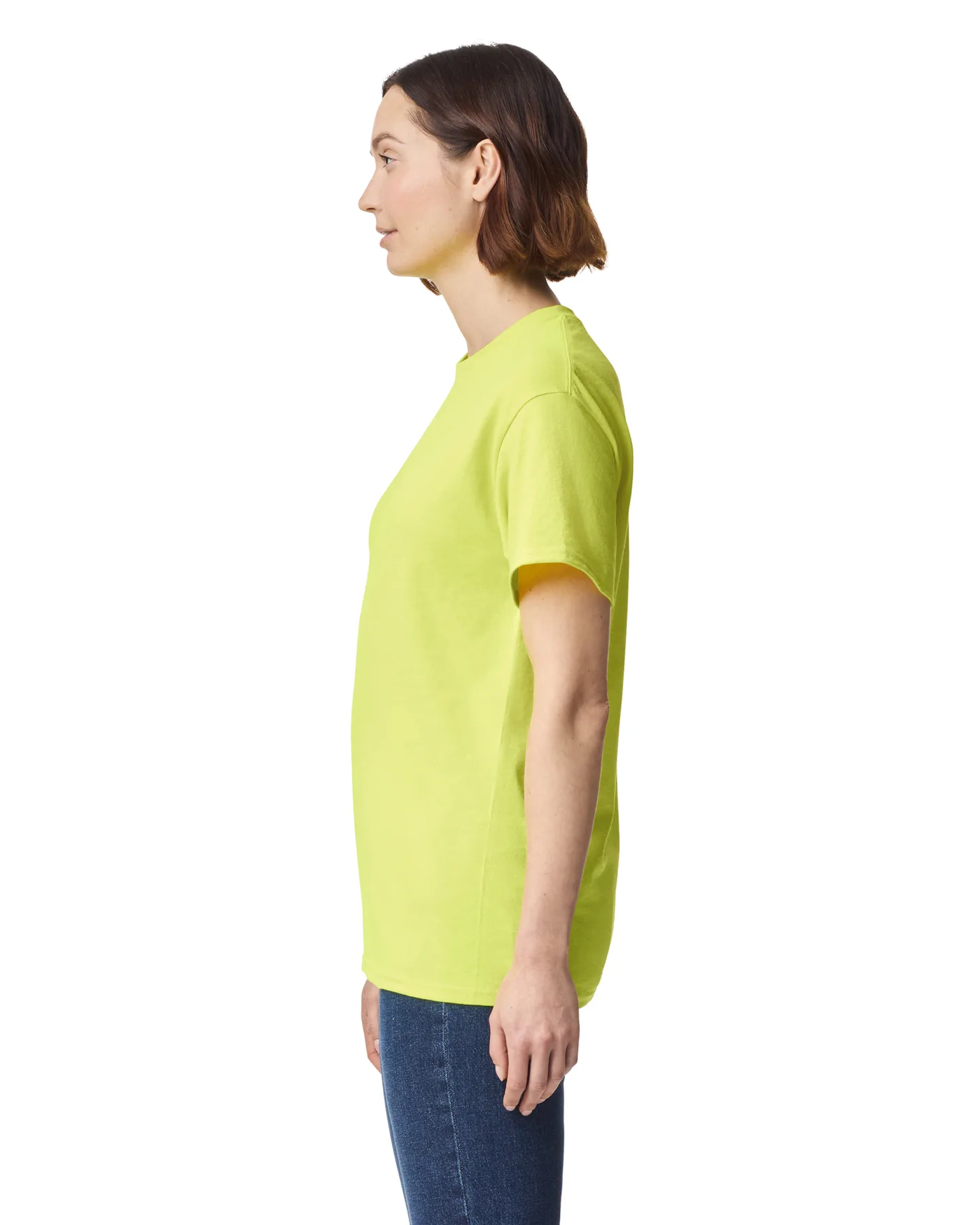 Футболка ULTRA COTTON, ЖЕЛТЫЙ НЕОН L