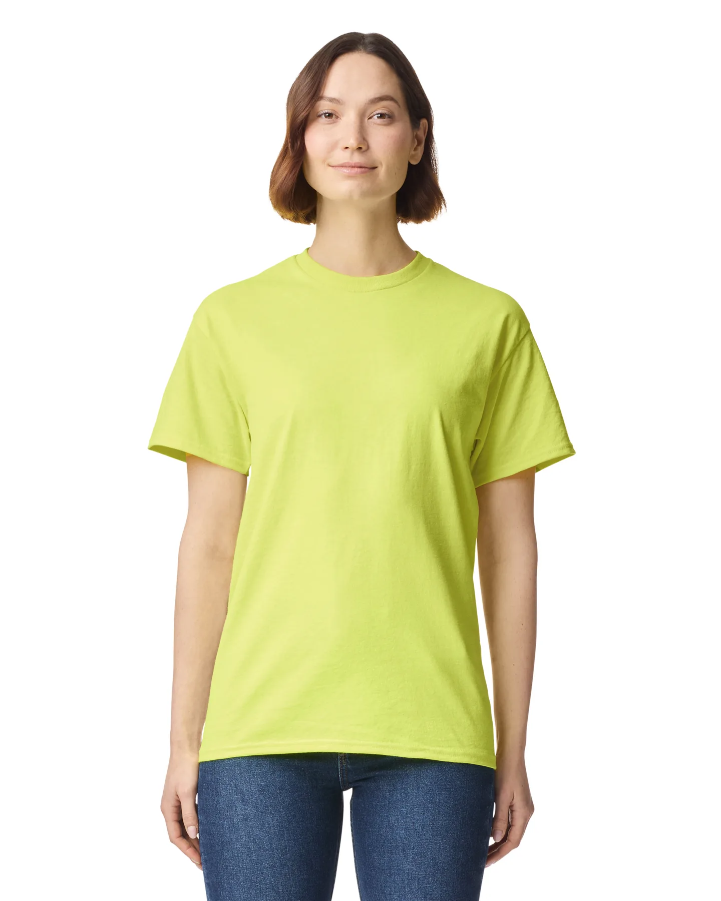 Футболка ULTRA COTTON, ЖЕЛТЫЙ НЕОН M