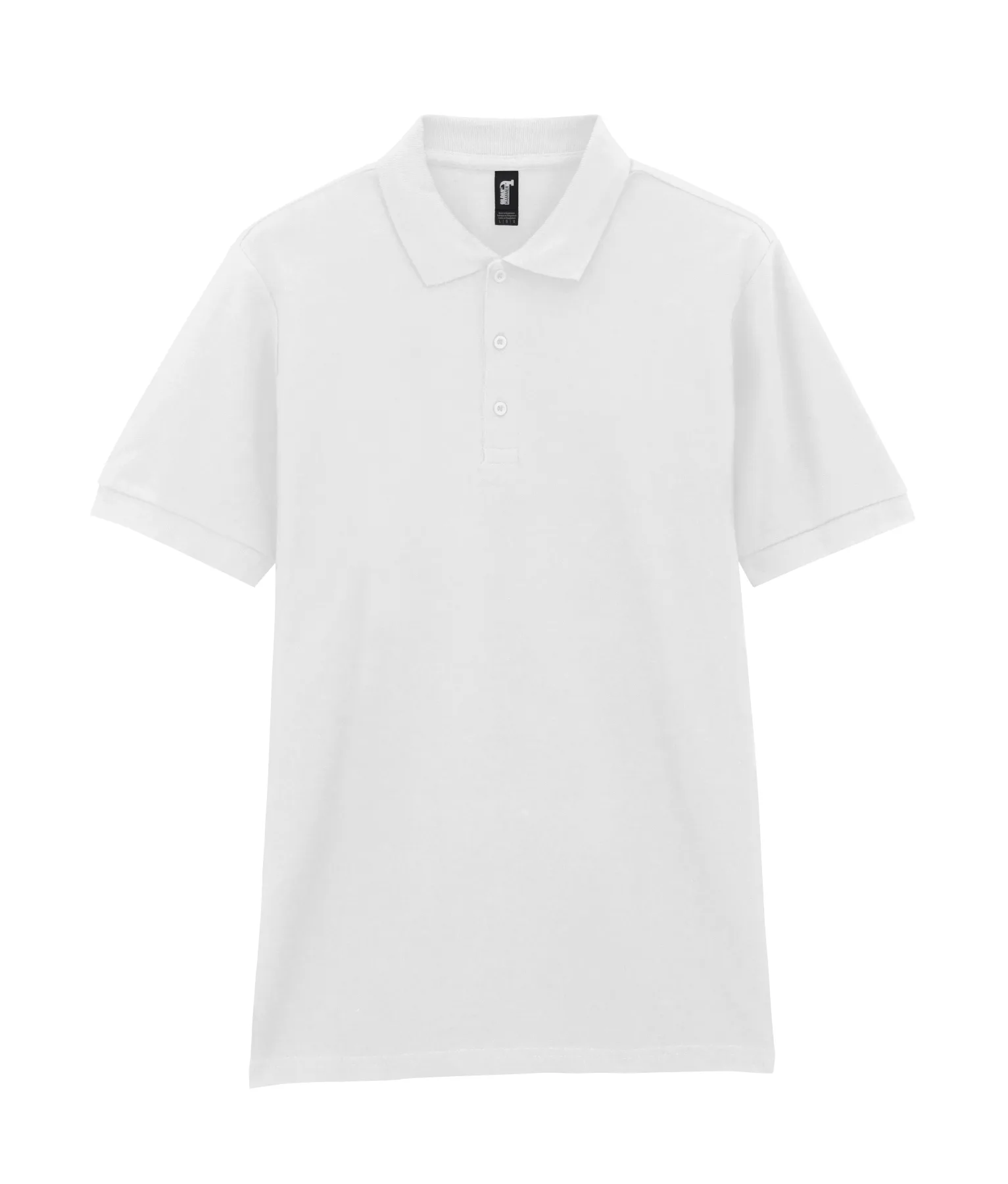 Футболка поло PREMIUM COTTON ADULT DOUBLE PIQUE, БЕЛЫЙ 2XL