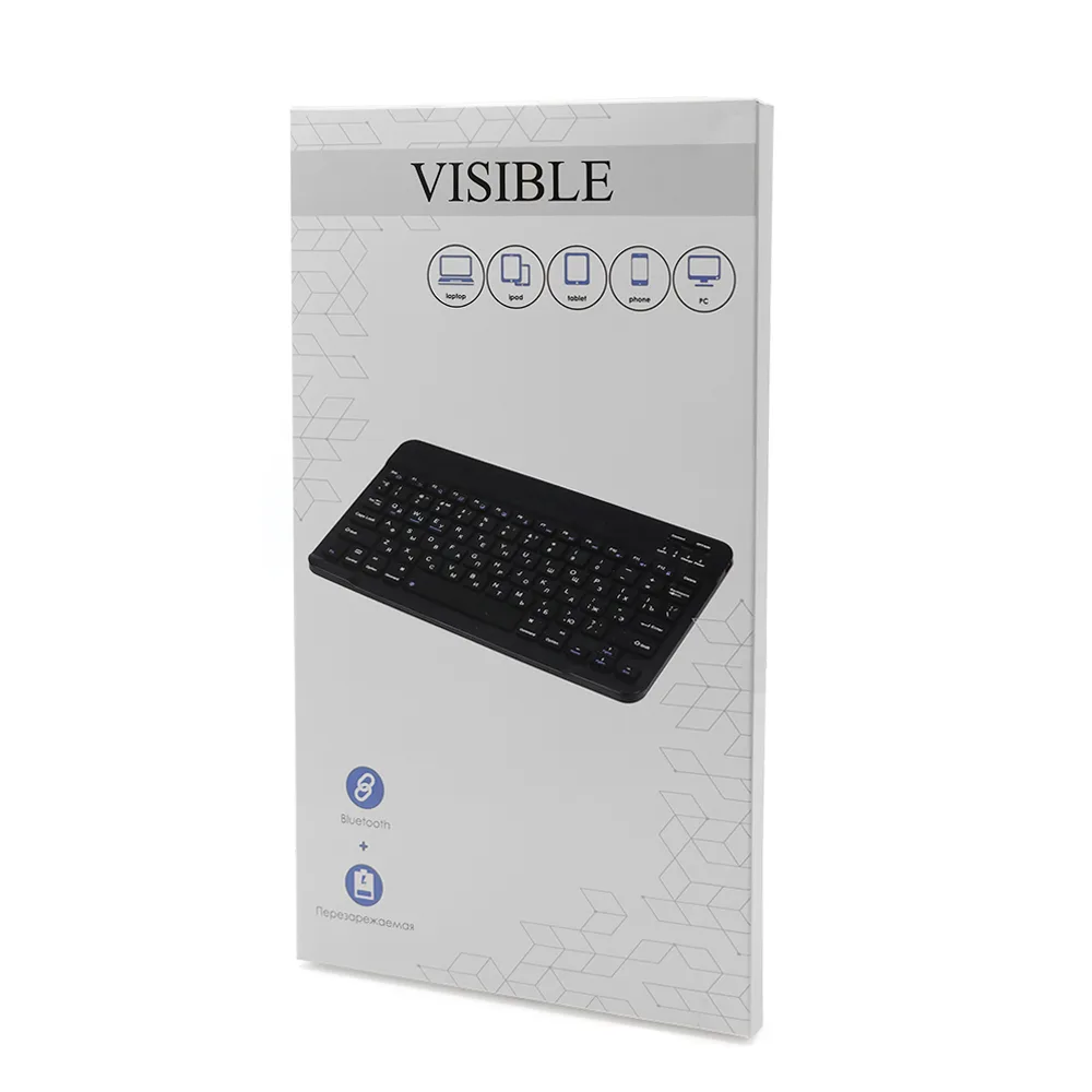 Портативная мини Bluetooth клавиатура Visible, черный