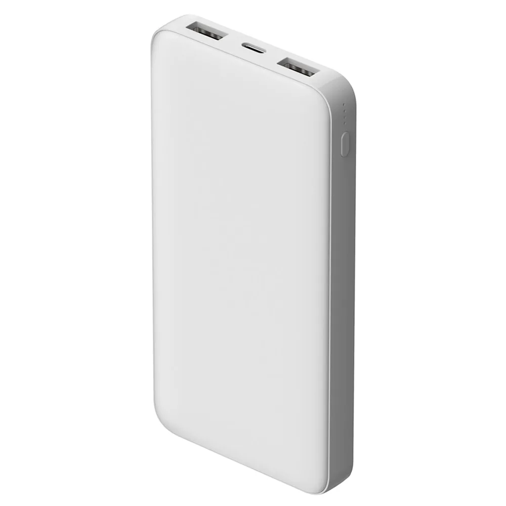 10000 Mah, софт-тач покрытие, белый