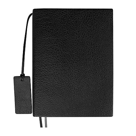 Ежедневник Flexy Foggia Leatherette B5, черный, недатированный, в гибкой обложке в подарочной коробке