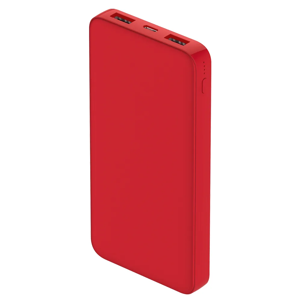10000 Mah, софт-тач покрытие, красный