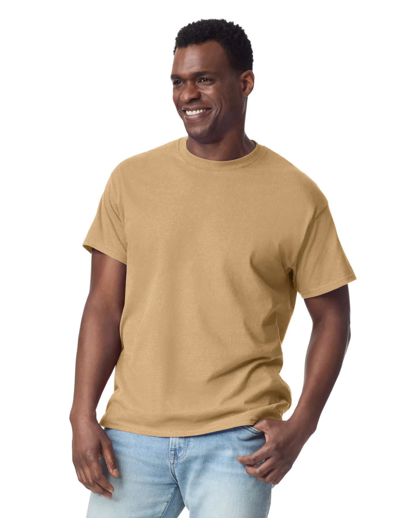 Футболка ULTRA COTTON, БЕЖЕВЫЙ 2XL