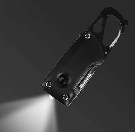 Брелок-карабин/мультитул Tools Module, мультифункциональный, 4 в 1, черный