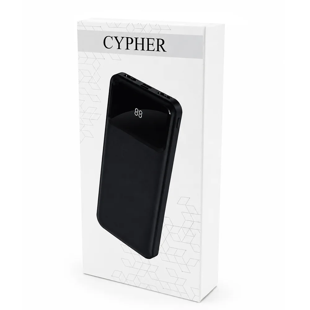 Внешний аккумулятор Cypher 10000 Mah, черный