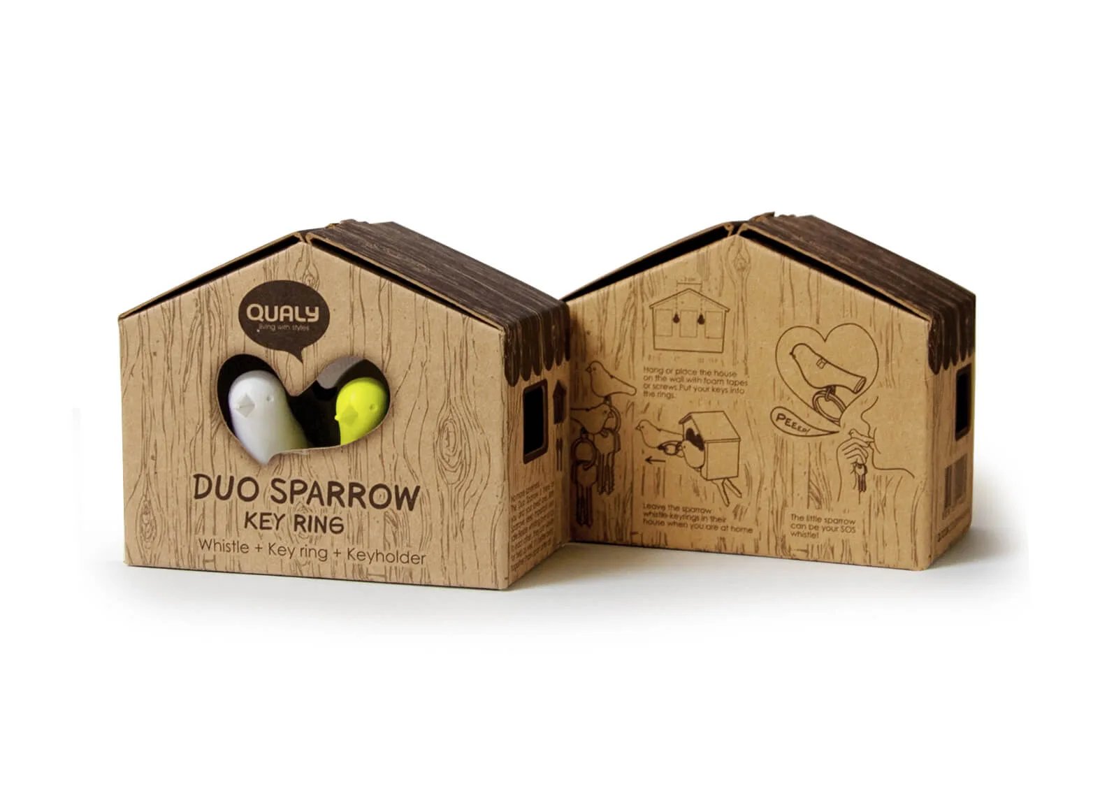 Держатель и брелок для ключей Duo Sparrow
