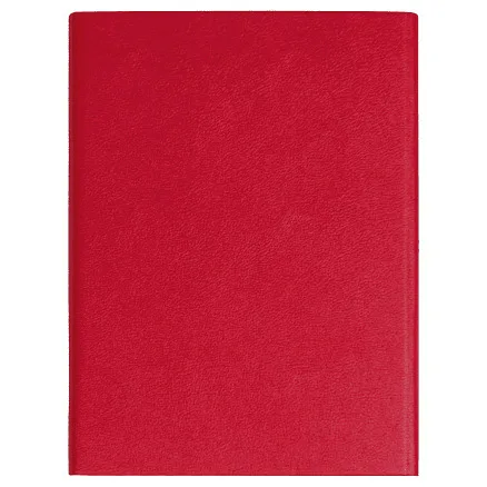 Ежедневник Alfa Bird Petrus A5, красный, недатированный, в твердой обложке с металлическим элементом