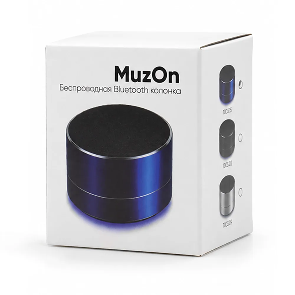 Беспроводная Bluetooth колонка MuzOn, синий