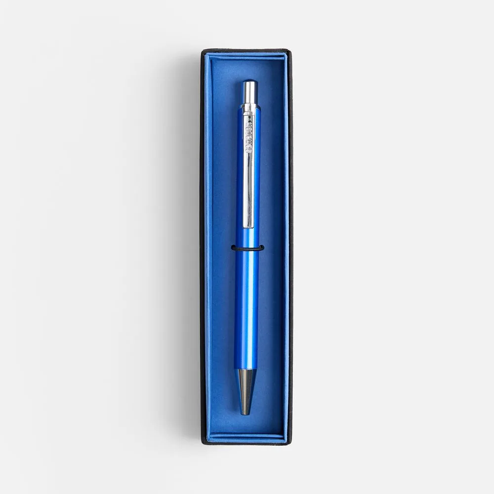 Ручка шариковая Arvent Glossy в футляре, синяя