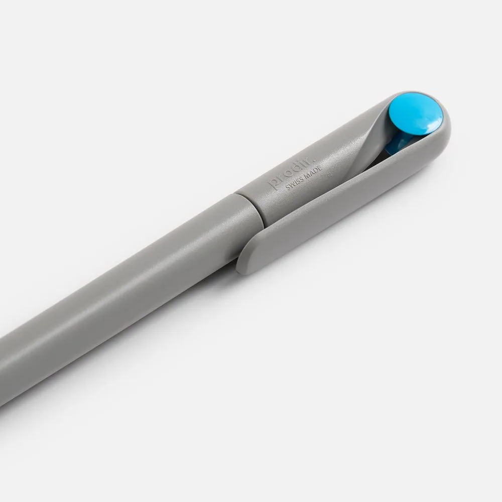 Ручка шариковая Prodir DS1 TMM Dot, серая с голубым