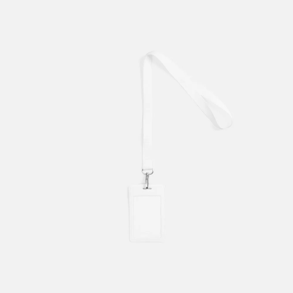 Лента для бейджа Pin, белая